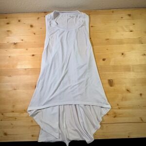 Athleta‎ Breezy Tank Top High Low Hem Sleeveless Athletic White XS Athleisure